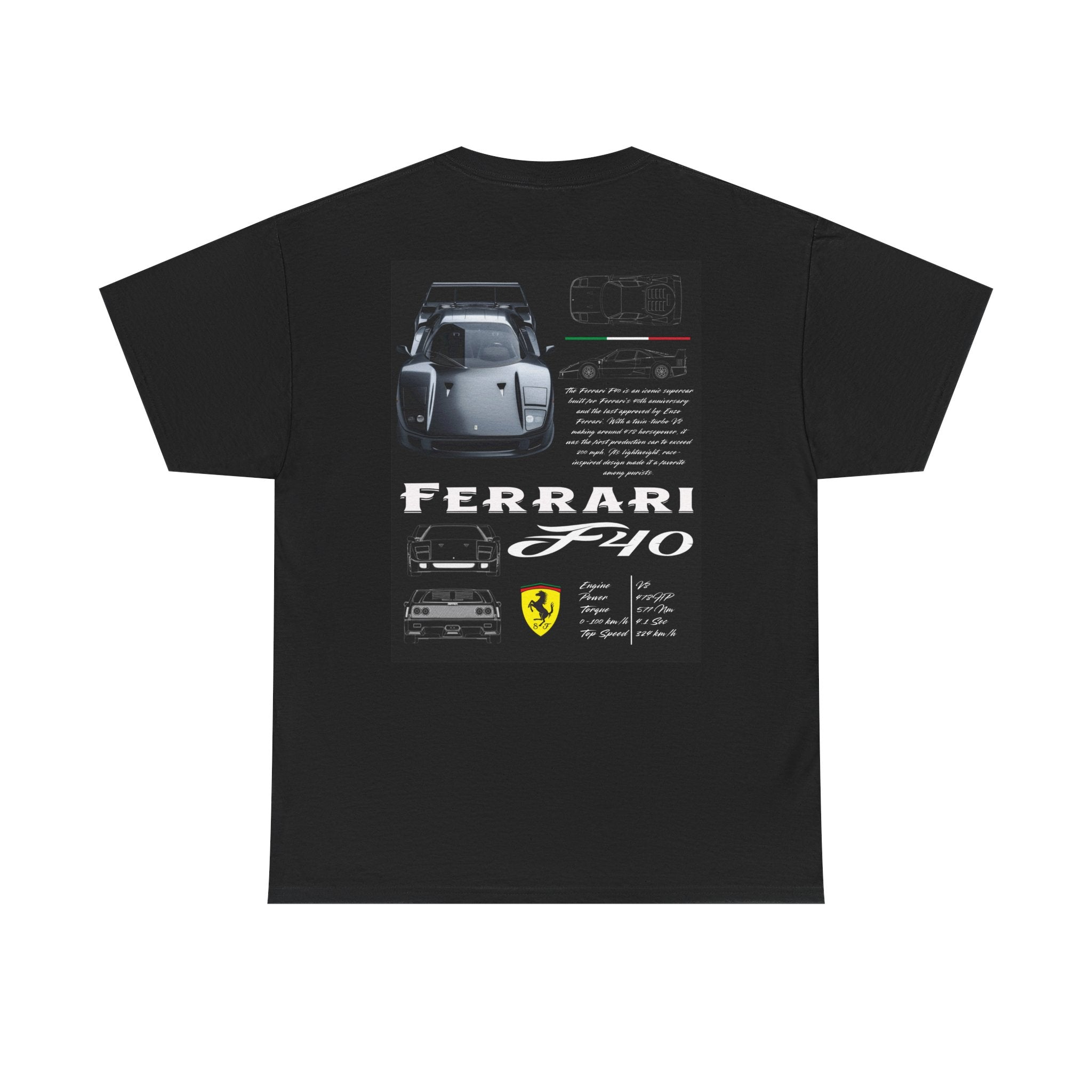 Ferrari F40 Heavy T-Shirt