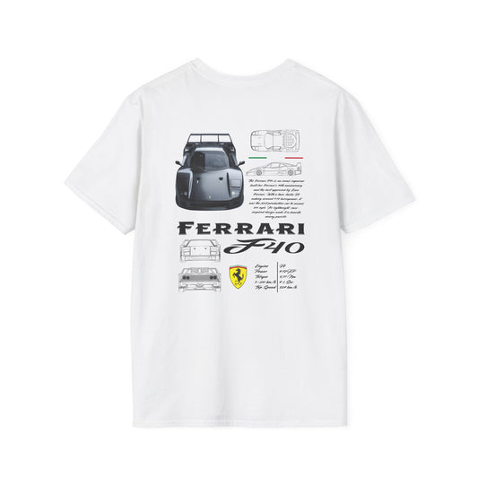 Ferrari F40 Complex Design T-Shirt