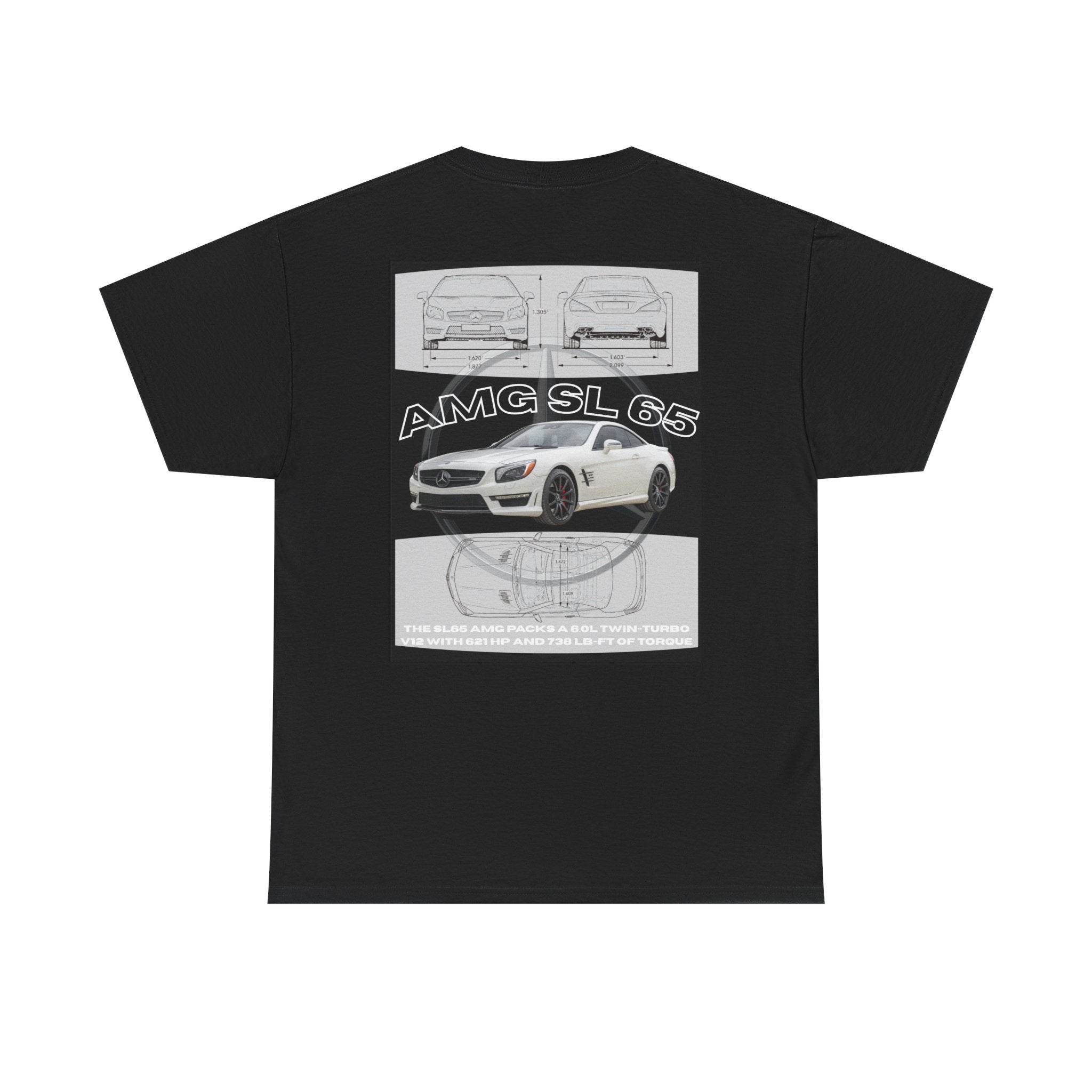 AMG SL 65 Heavy Blueprint T-Shirt